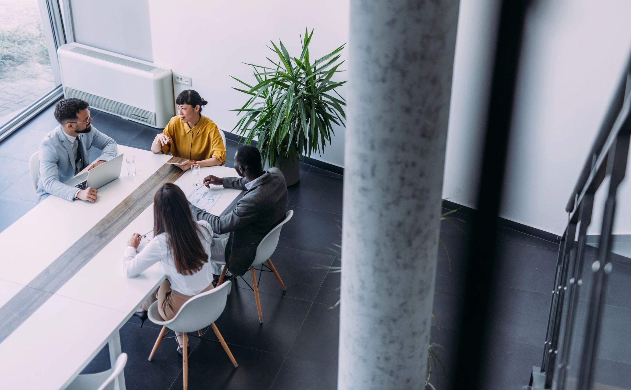 Business team meeting in an office